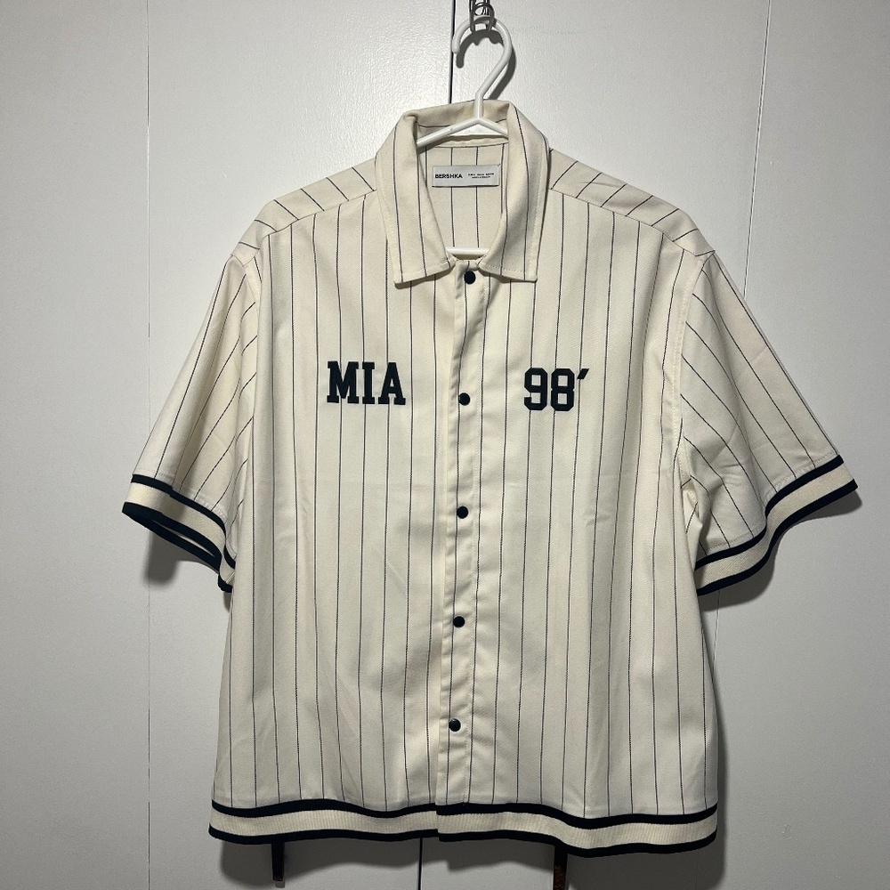 Bershka MIA Striped Shirt - S